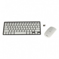 Teclado + Ratón TACENS Levis Rf Bt óptico Blanco (6LEVISCOMBOV2)