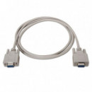 Cable AISENS RS232 DB9/H a DB9/H 1.8M Beige
