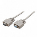 Cable AISENS RS232 DB9/M a DB9/H 1.8M Beige (A112-0065)