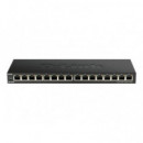 Switch D-LINK 16XRJ45 Ethernet Gbe Negro (DGS-1016S)