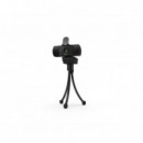 Webcam KROM Fhd USB Micrófono Trípode Negra (nxKROMkam)