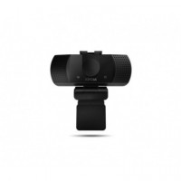 Webcam KROM Fhd USB Micrófono Trípode Negra (nxKROMkam)