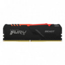 Módulo KINGSTON DDR4 16GB 3733 Fury Rgb (KF437C19BB1A/16)