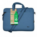 Maletín TRUST Bologna 16" Pet Azul (24448)