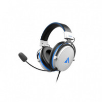 Auriculares con Micrófono Abysm AG700 Pro 7.1 Blanco/azul (AB854002)  ABYSM GAMING - Guanxe Atlantic Marketplace