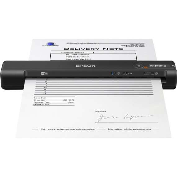 EPSON ES-60W Escáner Portátil A4 Negro (B11B253401)