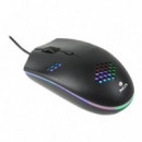 Ratón Gaming NGS Ergonómico óptico Ambidextro Led USB 1200DPI Negro (GMX-120)