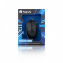 Ratón Gaming NGS Ergonómico óptico Ambidextro Led USB 1200DPI Negro (GMX-120)