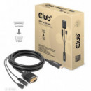 Cable CLUB 3D Hdmi/musb a VGA/3.5MM 2M Negro (CAC-1712)