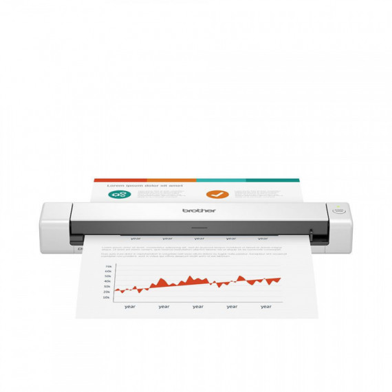 Escáner Portátil BROTHER DS-640 USB Blanco (DS640TJ1)