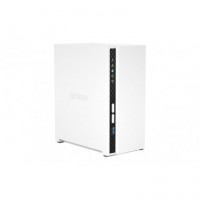 Nas QNAP 2GB SATA2/3 USB RJ45 2 Bahías Blanco (TS-233)