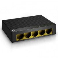 Switch STONET 5XRJ45 Gbe Negro (ST3105GC)
