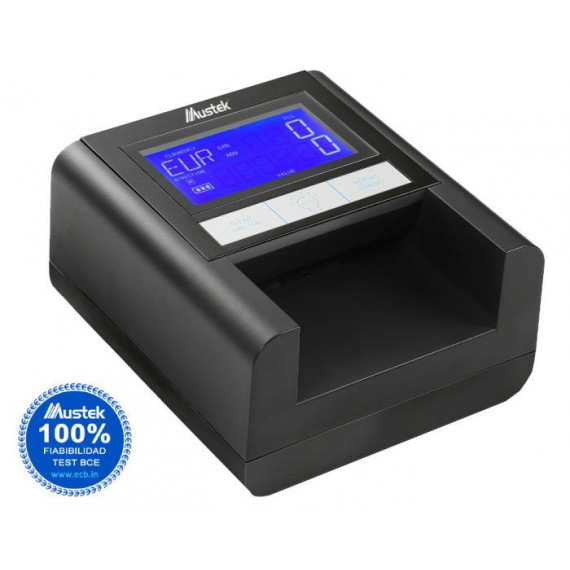 MUSTEK Detector Motorizado Billetes Falsos Luz Uv (D9)