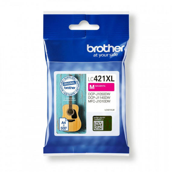 Tinta BROTHER Xl Magenta 500 Páginas (LC421XLM)