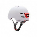 Casco YOUIN Led Frontal/trasera Talla M Blanco (MA1011M)