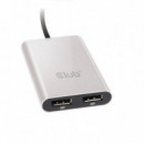 Adaptador CLUB 3D Thunderbolt 3 a 2XDP Plata (CSV-1577)