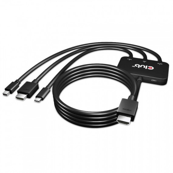 Cable CLUB 3D Hdmi/m a Hdmi/usb-c/minidp/m (CAC-1630)