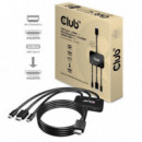 Cable CLUB 3D Hdmi/m a Hdmi/usb-c/minidp/m (CAC-1630)
