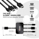Cable CLUB 3D Hdmi/m a Hdmi/usb-c/minidp/m (CAC-1630)