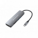 Docking Station CONCEPTRONIC Usb-c 6 en 1 Pd 60W (DONN11G)