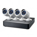 Kit de Videovigilancia LEVELONE 1080P Int/ext (DSK-4001)