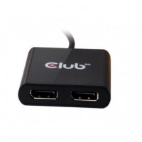 Adaptador CLUB 3D Usb-c a 2XDP Fhd Negro (CSV-1545)