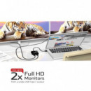 Adaptador CLUB 3D Usb-c a 2XDP Fhd Negro (CSV-1545)