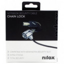 Cable de Seguridad NILOX con Doble Llave 1.8M (NXSC001)