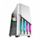 Caja MARS GAMING Frgb ATX Matx Mini-itx Blanca (MCX2W)