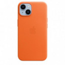 Funda Apple 6.1" Cuero Iphone 14 Naranja (MPP83ZM/A)  APPLE