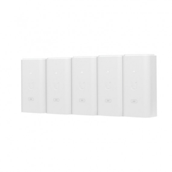 Inyector Poe Ubiquiti 24VCD 24W 5 Unidades (POE-24-24W-5P)  UBIQUITI NETWORKS