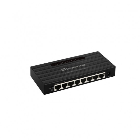 Switch LEVELONE 8XRJ45 Gbe Gestionado Negro (GEU-0821)