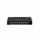 Switch LEVELONE 8XRJ45 Gbe Gestionado Negro (GEU-0821)