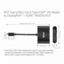 Adaptador CLUB 3D Usb-c/m a Dp/hdmi/h Negro (CSV-1552)