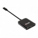 Adaptador CLUB 3D Usb-c/m a 2XDP/H Negro (CSV-1555)