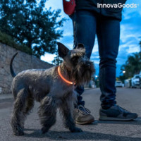 Collar INNOVAGOODS Mascotas Led Naranja 0.5W (90830)