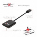 Hub Mst CLUB 3D Displayport 1.2 Dual Negro (CSV-6200)