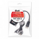 Hub Mst CLUB 3D Displayport 1.2 Dual Negro (CSV-6200)