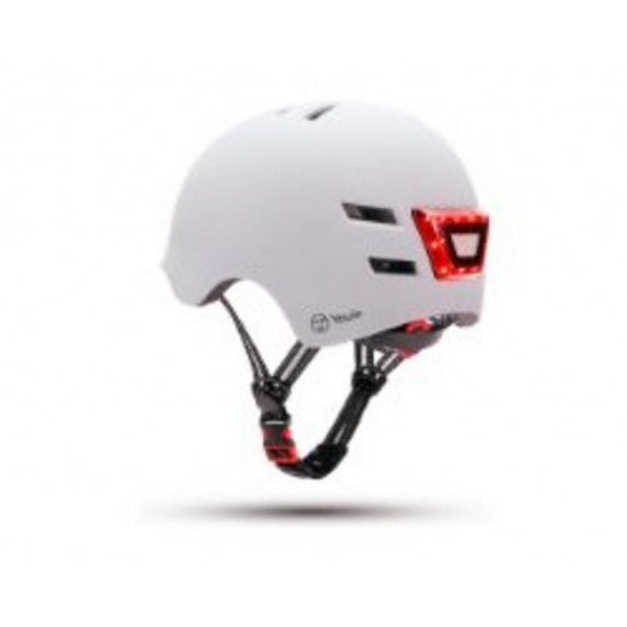 Casco YOUIN Led Frontal/trasera Talla L Blanco (MA1011)