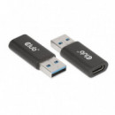 Adaptador CLUB 3D Usb-a/m a Usb-c/h Negro (CAC-1525)