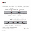 Docking Station CLUB 3D Thunderbolt 4 5EN1 Plata (CSV-1580)