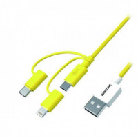 Cable PANTONE USB a Lightning/musb/usb (CELPT-USB003Y1)