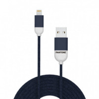 Cable PANTONE Usb-a/m a Lightning/m Azul Oscuro (PT-LCS001-5N)
