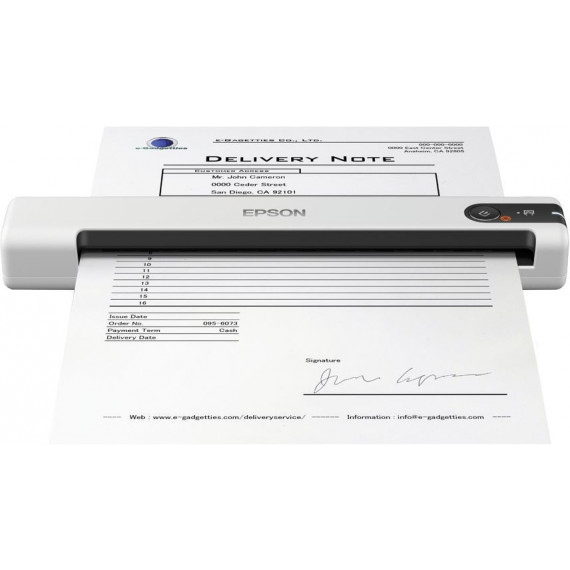 Escáner Portátil EPSON DS-70 A4 USB Blanco (B11B252402)