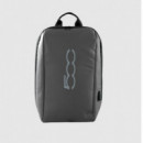 Mochila Fiat 500 15" Tela Negra/gris (BACKPACK500GR)