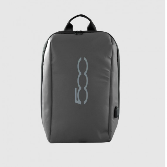 Mochila Fiat 500 15" Tela Negra/gris (BACKPACK500GR)