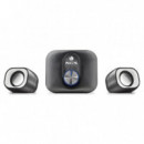 Mini Altavoces NGS 2.1 20W USB 3.5MM Negros (COMET2.1)