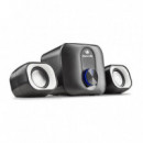 Mini Altavoces NGS 2.1 20W USB 3.5MM Negros (COMET2.1)