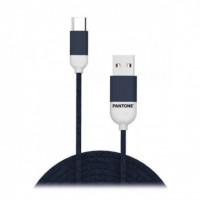 Cable PANTONE Usb-a a Usb-c 1.5M Azul Oscuro (PT-TC001-5N)