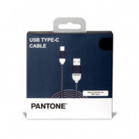 Cable PANTONE Usb-a a Usb-c 1.5M Azul Oscuro (PT-TC001-5N)